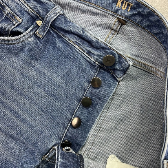 Kut From The Kloth Jeans Women's 16 Blue Wash Katy Skinny Jeans Button Fly - Picture 5 of 7